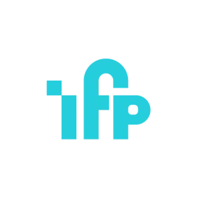 Logo des ifp für Journalisten-Testimonial zum Trägerverein der katholischen Journalistenschule ifp in München.